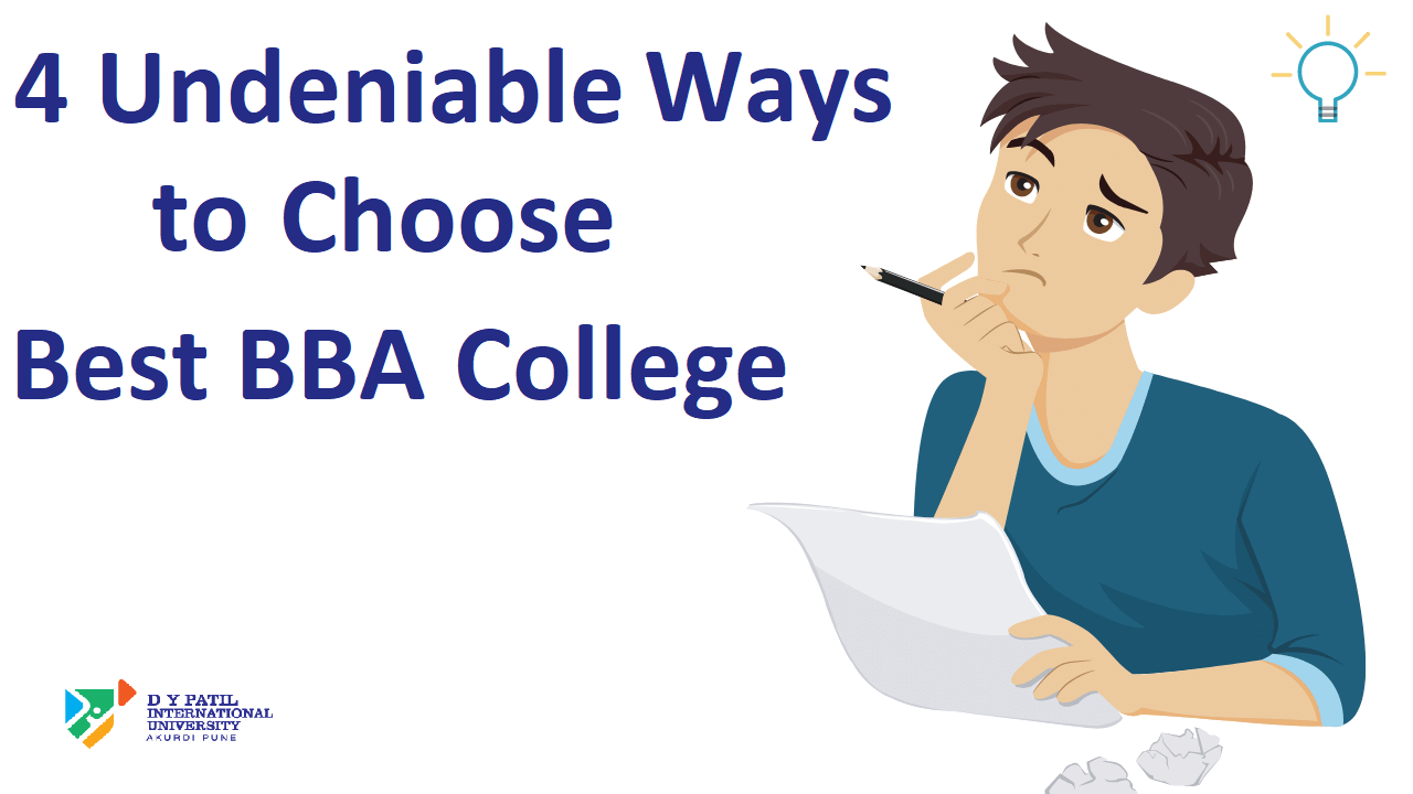 Every aspirant wants to choose a professional course after the 12th to achieve their dreams. BBA is among the most successful undergraduate degree courses for those who want to learn the basics of business and management. Students wish to get admission now to top BBA colleges but are confused about which one to choose. Earning a degree from an established BBA institute like DY Patil International University nurtures the management of a student in the proper manner. You can visit the website of the colleges before you apply to make the correct decision. Why to choose BBA? BBA is a gateway to the exciting world of management, and you can get admission now to top colleges with any educational background. Through a BBA degree, aspirants can get into their dream job in any specific domain like business management, marketing, retail, hospitality, supply chain, and many others. Students also choose to pursue BBA in International Business to pursue a three-year undergraduate degree course that focuses on the advanced study of business and cultural concepts associated with international business, global practices, etc. Why to consider vital factors to choose a BBA institute? BBA is the most successful UG program as many students want to pursue the professional course. It holds the best opportunities to get a high-paid job in the management domain. Getting admission now to a renowned BBA institute should be the utmost priority, and keeping key points in mind is necessary while choosing the right one for you. Ways to choose the best BBA College to pursue the course When choosing BBA colleges to pursue BBA in international business courses, you should consider many factors. There are many BBA colleges in India, but the main challenge is to choose one out of many, as every college has its own selection process and unique style of offering knowledge. This makes it difficult for aspirants to choose the right one for themselves. However, there are four main vital factors that you keep in mind: 1. BBA ranking for the program If you are interested in pursuing a BBA in International Business, you can look for specialization in the same areas within the concerned academic institute. While selecting BBA College, students must check the institute's ranking and the ranking of the program they wish to pursue from the colleges on their priority list. You must visit the website and review the preferred institute to have experienced staff in your chosen genres. 2. Placements for the BBA program Every student aspires and studies to get a good job position after earning a BBA degree from the best institute. Therefore it is vital to check the placement opportunities offered by the college that you are thinking of applying for. Top BBA colleges like DY Patil International University provide attractive placement options to the students. 3. Quality of staff Most of the prestigious institutes offering BBA degree courses demonstrate their eminent faculty and staff members. A strong faculty is the strength of any college, and students must check this before they select the right college. A strong faculty includes highly qualified and experienced professors. This is the critical element that aspirants must check. Visit the website for the colleges on your priority list, and with this element, you can make a visible difference. 4. BBA program fees A good BBA college must demonstrate any extra financial aspect linked with being a student. Aspirants must know the fee structure of the BBA course before they select the college to pursue. They must be aware of expenses before they decide to admission now into a business program. They should make a prompt decision by knowing all fee details and selecting the college accordingly. Try to keep every point in your mind while applying to get admission now to the best BBA colleges in India. The right choice of institute always adds weightage to your resume, and thus it is necessary to choose wisely. Students who want to pursue a BBA in International business can enroll in DY Patil International University, the best BBA College in Pune, to establish a successful career in the business world.