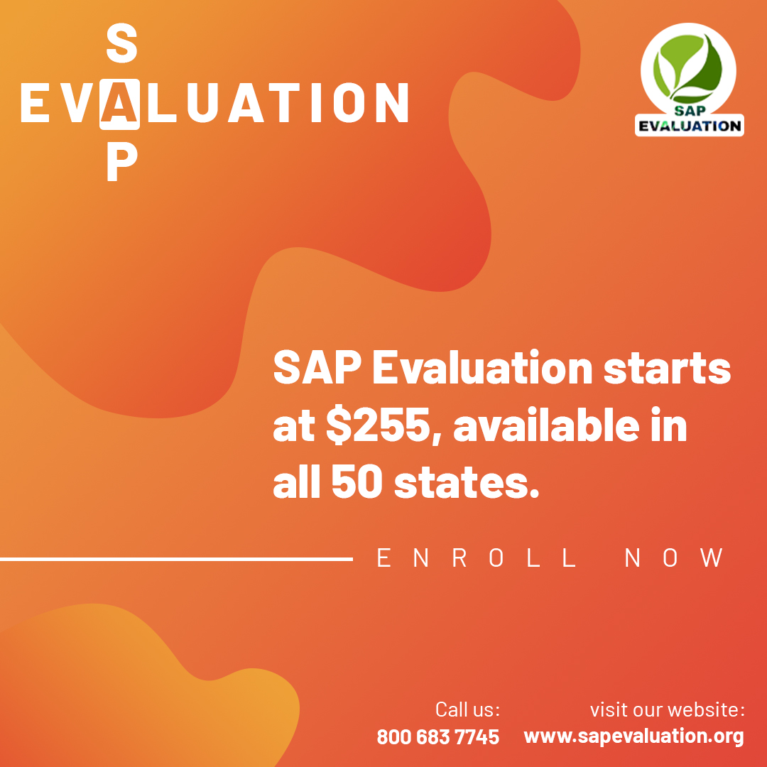 SAP Evaluation Starts at $255 in all 50 States of United States