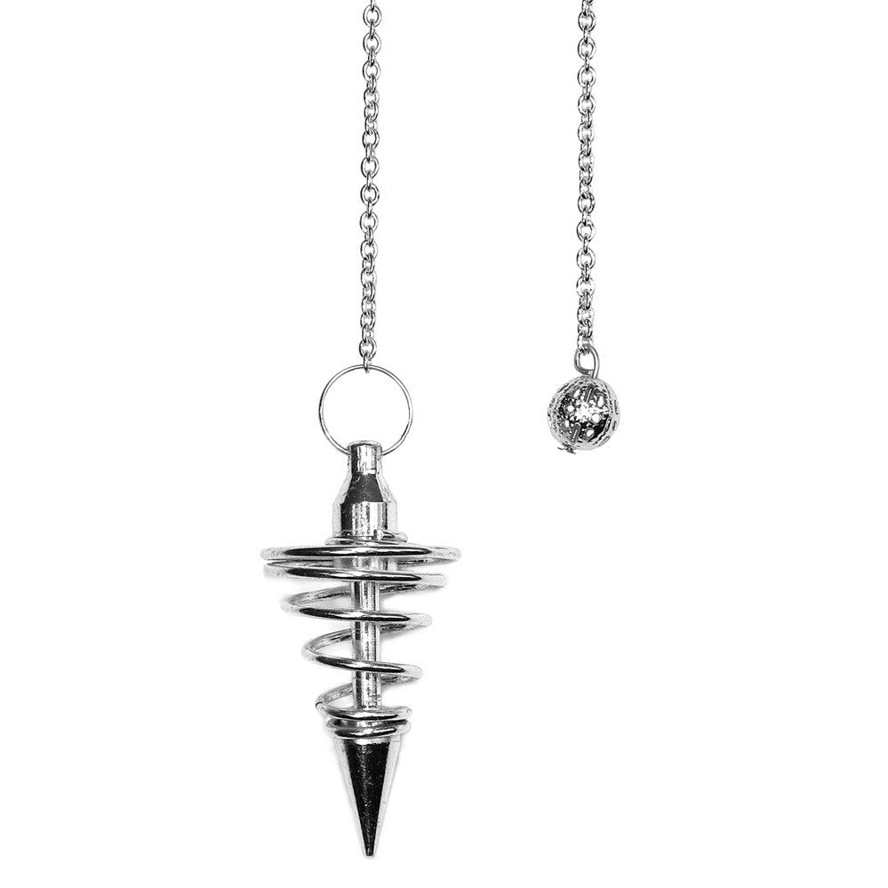 Buy Silver Metal Spiral Pendulum